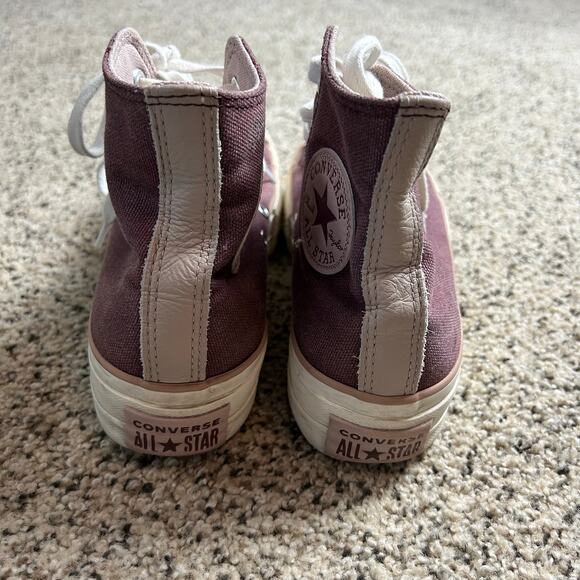 Converse Womens Chuck Taylor AS Lift Platform High Sneaker Dark Wine Size 6.5 - Picture 6 of 7
